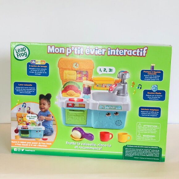 Leapfrog Scrub 'n Play Smart Sink (French Version) For 18 Months New in Box - Picture 13 of 16